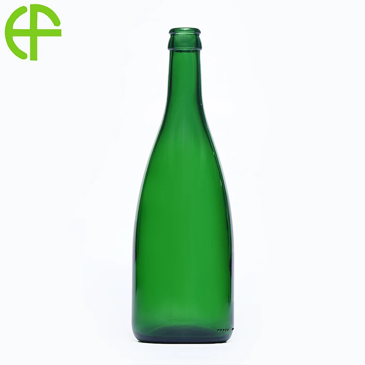 600ml vèt fonse Auchan byè vè boutèy